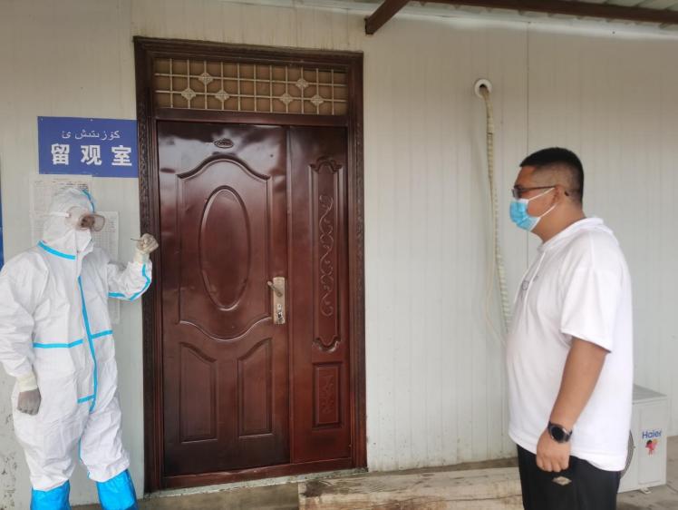 聚天红果业公司开展新冠肺炎疫情防控  发热人员预警机制应急演练