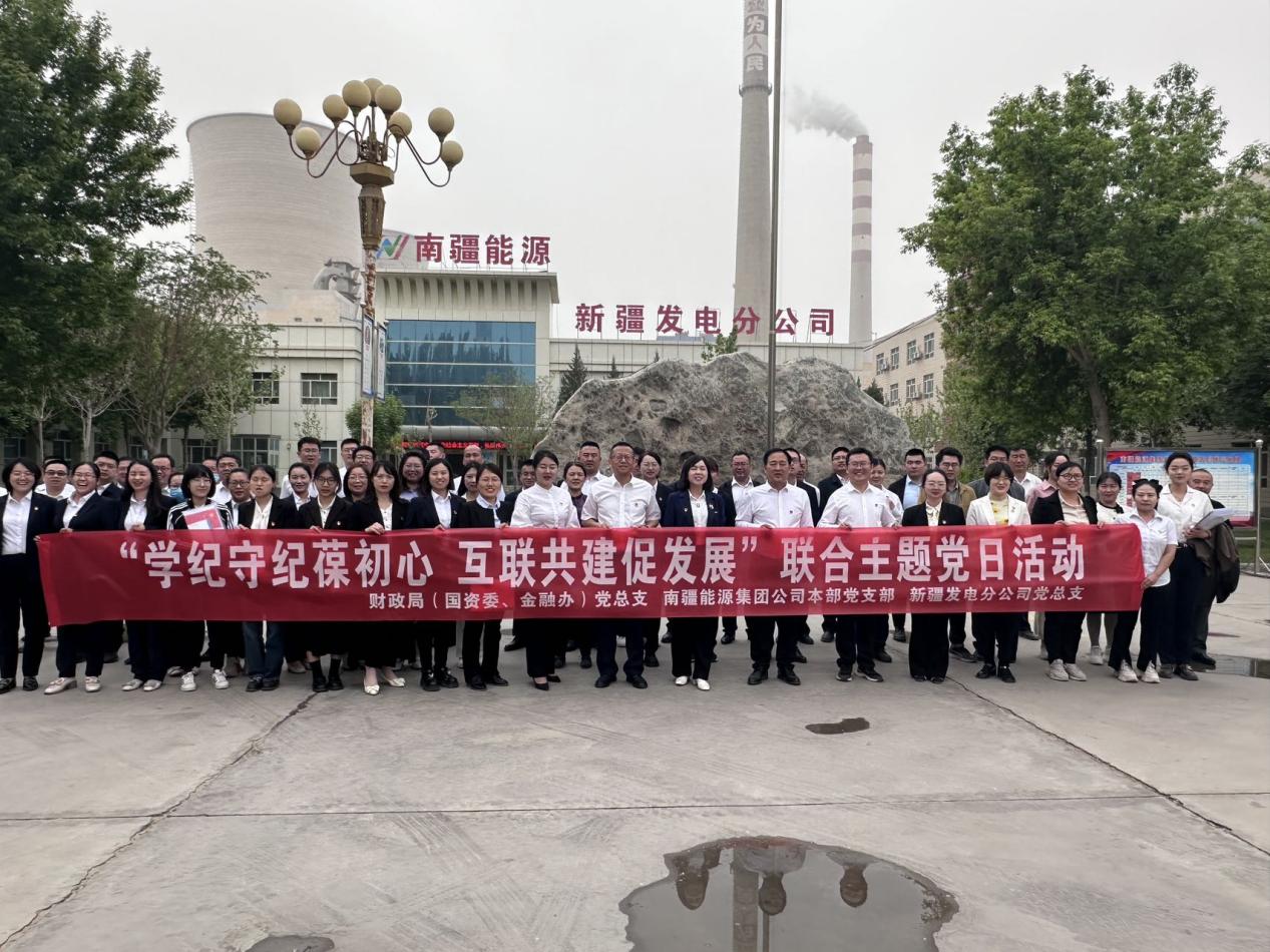 “学纪守纪葆初心 互联共建促发展”财政局（国资委、金融办）党总支、南能集团公司本部党支部、新疆发电分公司党总支开展联合主题党日活动