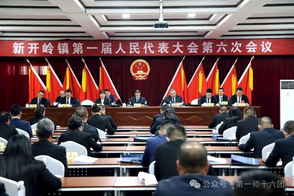 新开岭镇第一届人民代表大会第六次会议召开