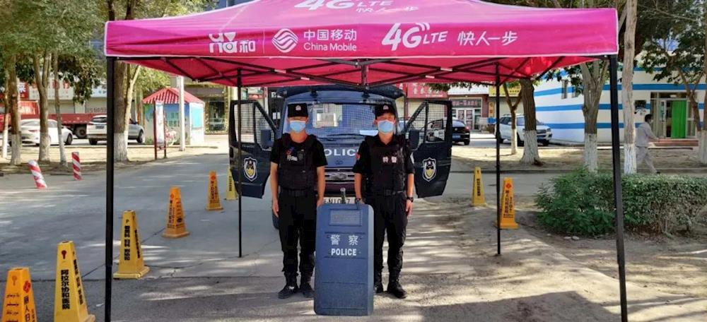 第一师阿拉尔市公安局特警支队：全力以赴，坚决打赢疫情防控阻击战！