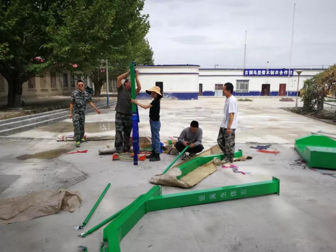 十二连新增文化活动场地 丰富群众业余文化生活