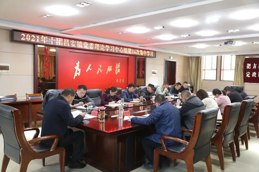 十团召开党委理论学习中心组专题学习党的十九届六中全会精神