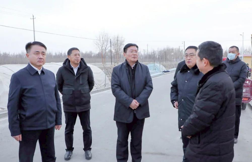 丁翊强在十四团调研指导抗震救灾工作