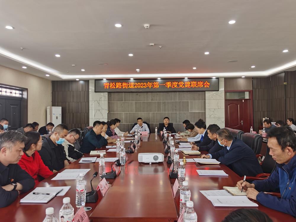 青松路街道召开2023年第一季度党建联席会