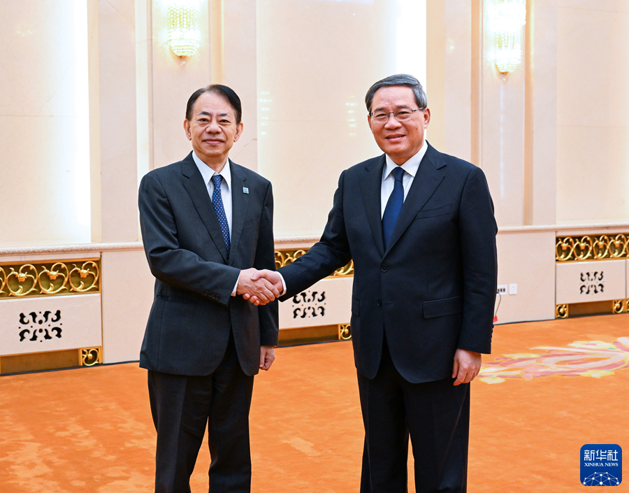 李强会见亚洲开发银行行长浅川雅嗣