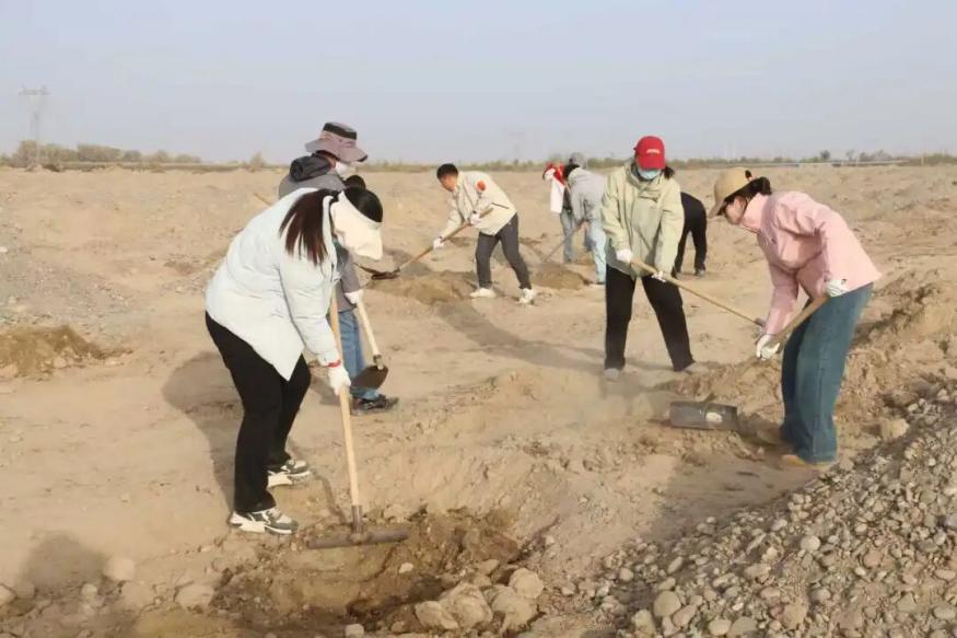 四团开展“离开桌 走下地”机关党员干部  作风大转变大锤炼活动