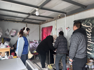 南公园社区开展工地留守人员冬季取暖专项安全检查